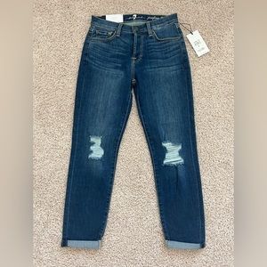 7 For All Mankind, Josefina skinny boyfriend, dark blue, size 24